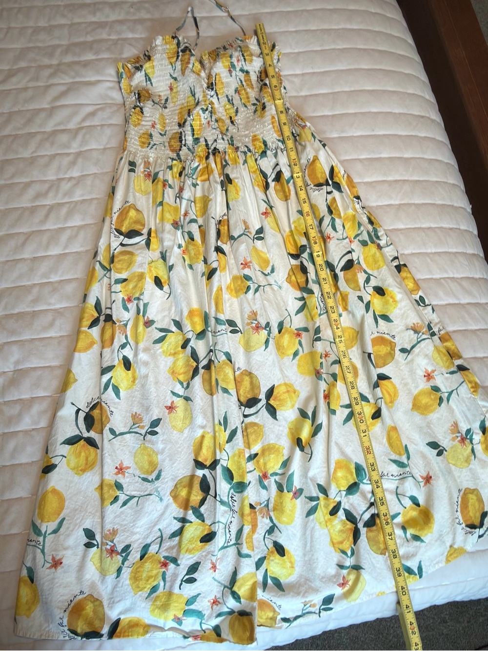 Women’s Yellow Lemon Print Sundress